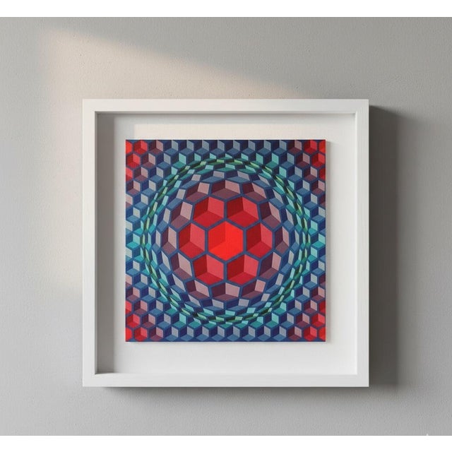 After Victor Vasarely, Composition, 1971, Print For Sale - Image 3 of 4