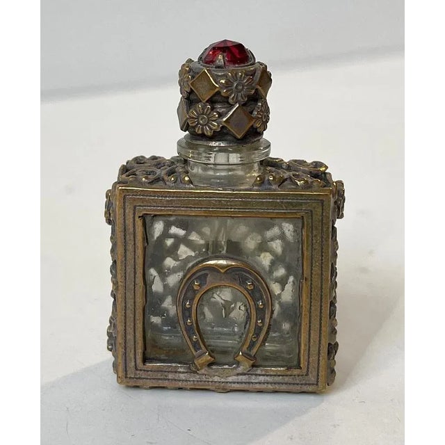 Metal Victorian Miniature Perfume Bottle For Sale - Image 7 of 7