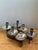 Mid-Century Modern Vintage Carole Stupell for Royal Hickman Silverplate Candlesticks - A Pair For Sale - Image 3 of 18