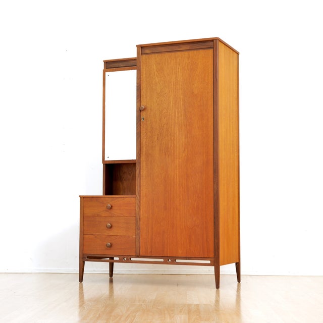Beithcraft Mid Century Gentleman's Armoire by Beithcraft Furniture For Sale - Image 4 of 10