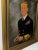 1950s British Oil Painting Royal Portrait Monarch King George VI in Naval Uniform C1950 Framed For Sale - Image 5 of 12