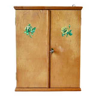 Small Vintage Bohemian Wall-Mounted Pharmacy Cabinet, 1960s For Sale