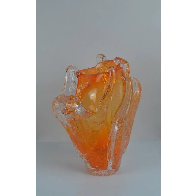 2010s Amorphous Eco-Crystal Vase from BF Glass Studio, 2017 For Sale - Image 5 of 10
