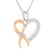 Cherish the years you have spent together by presenting her this lovely pendant. Fashioned in the heart shape, the...