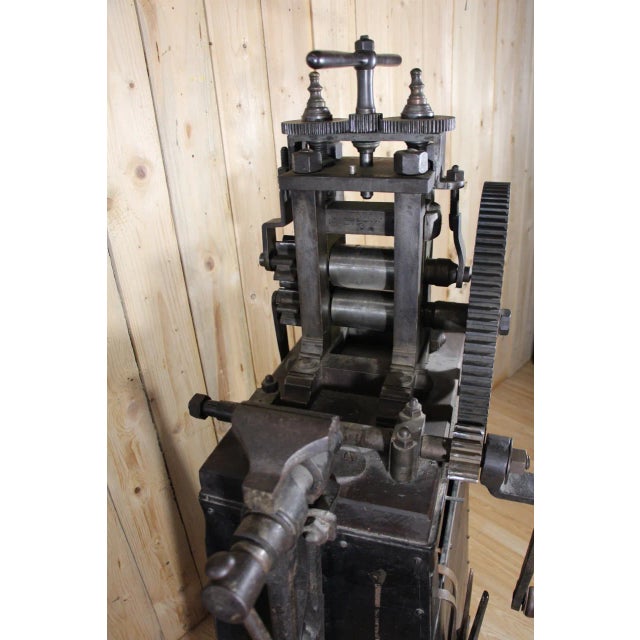 Industrial Jewelers Rolling Mill, 1890s For Sale - Image 3 of 10