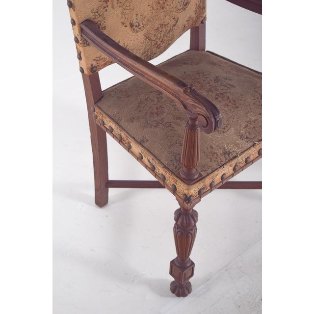 Armchair with Back and Upholstered Seats, 1890s For Sale - Image 5 of 10