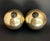 Mid-Century Modern Mid-Century French Sculptural Gilt Eglomisé Glass Spheres, 1950s, Set of 2 For Sale - Image 3 of 4