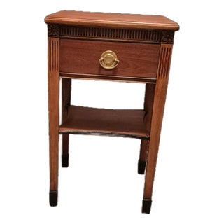 Early 20th Century Refinished Small Antique Side Table For Sale