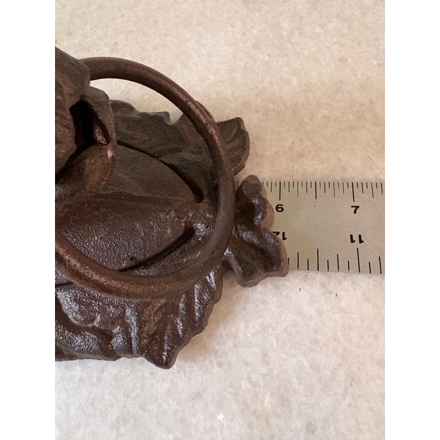 Cast Iron Horse Head With Ring for Holding Towels or Accent Design For Sale - Image 4 of 6