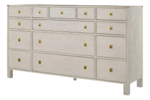 Campaign Style White Oak Dresser