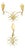 20th Century French Gold Wall Light Sconces in Brass attributed to Jules Leleu, Set of 2 For Sale