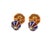David Webb Enamel Umbrella Cufflinks 18k Rose Gold w/Box, 2 pieces For Sale - Image 4 of 8