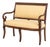 Louis Philippe Style Upholstered Mahogany Settee For Sale
