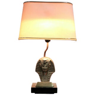 Hollywood Regency Belgian Pharaoh Table Lamp, 1970s For Sale