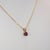 Rhodolite Garnet Pendant With Solid 14k Gold – Round 5mm, Gemstone Pendant For Sale In Columbus - Image 6 of 7