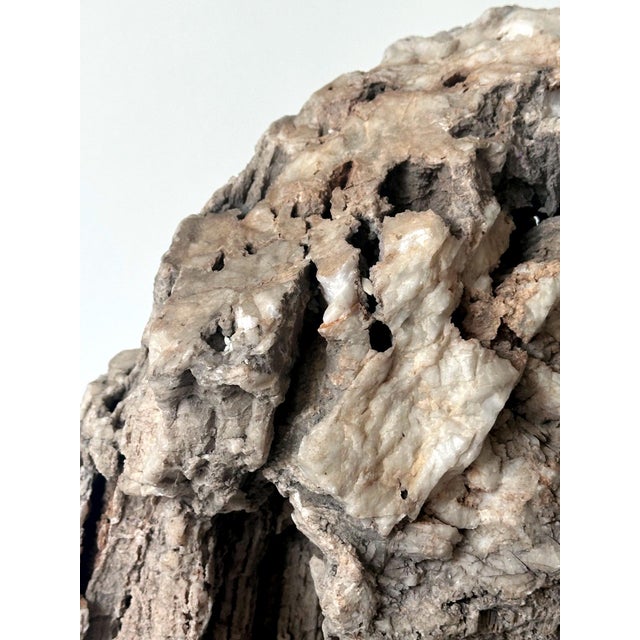 Rare Chinese Xuan Scholar Stone on Display Stand For Sale - Image 15 of 18