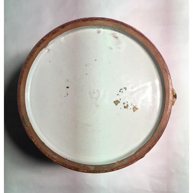 Late 19th Century Pottery Cache Pots with Flowers and Lions Heads, France, 1890, Set of 2 For Sale - Image 16 of 18