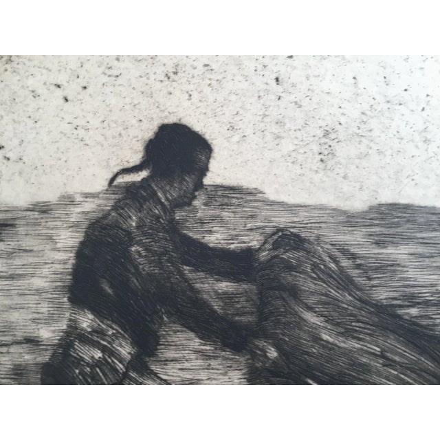 Printmaking Materials Antique Original Bullfight Etching For Sale - Image 7 of 13