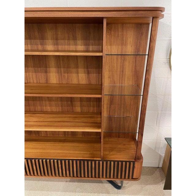 Art Deco Style Wooden Bookcase For Sale - Image 12 of 18
