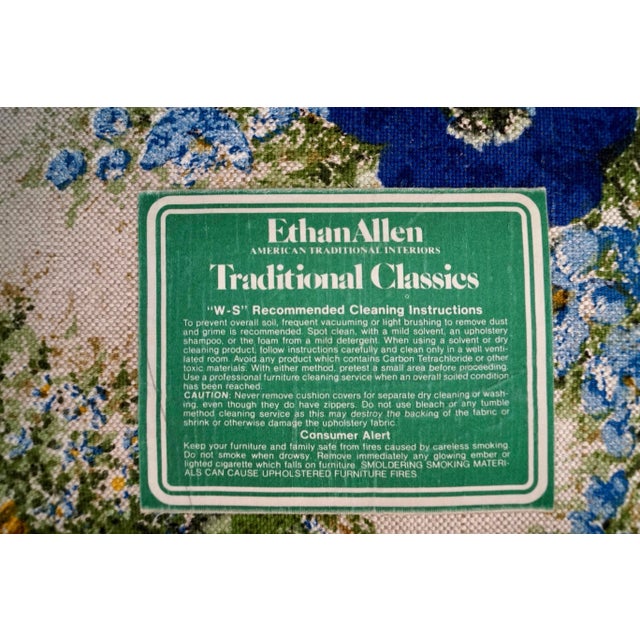 1960’s Mid-Century Modern Floral Lounge Chairs by Ethan Allen - A Pair For Sale - Image 12 of 12