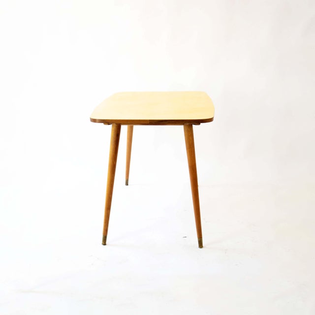 1950s Mid-Century Modern Dining Set with Formica Table and Four Chairs, 1950s, Set of 5 For Sale - Image 5 of 18