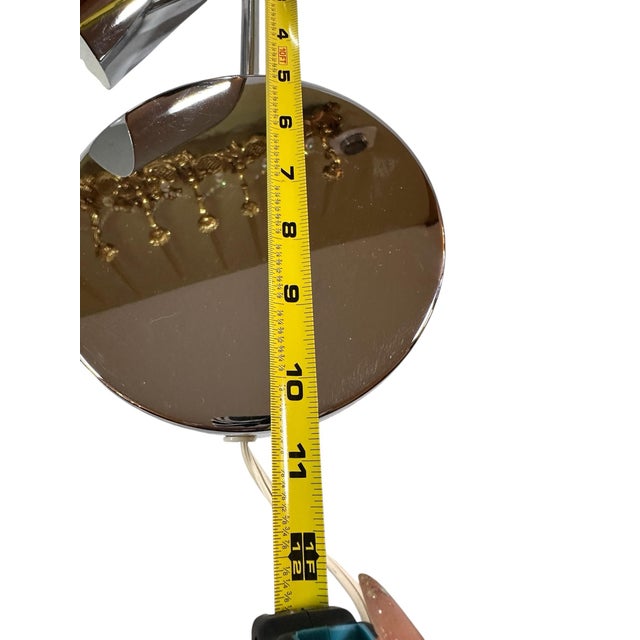 Mid-Century Modern 1970s Underwriters Laboratories Chrome Wall Sconces - a Pair For Sale - Image 3 of 9