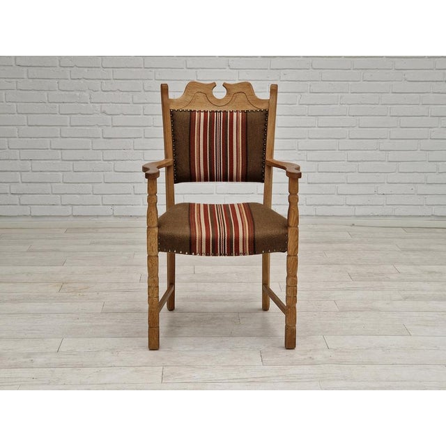 Danish Armchair in Oak Wood, 1960s For Sale - Image 14 of 18