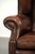 Chesterfield Wing Chair in Cowhide Leather For Sale - Image 10 of 13