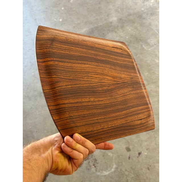 Mid-Century Danish Rosewood Serving Tray – Sculpted Minimalist Design, 1960s For Sale In Los Angeles - Image 6 of 10