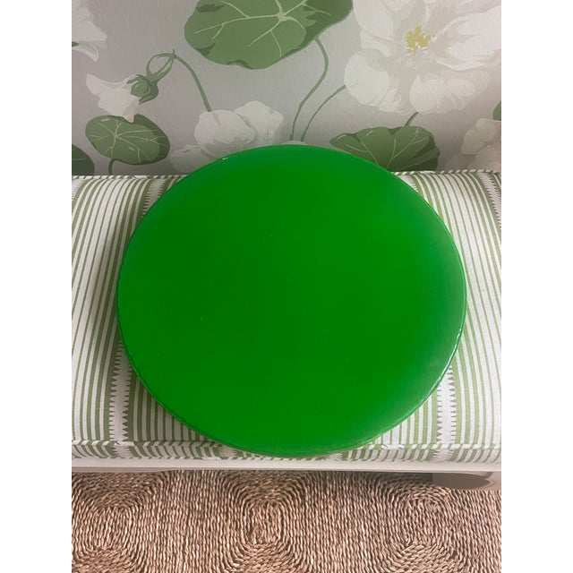 1990s Vintage Green Lacquer Lime Tray For Sale - Image 5 of 7