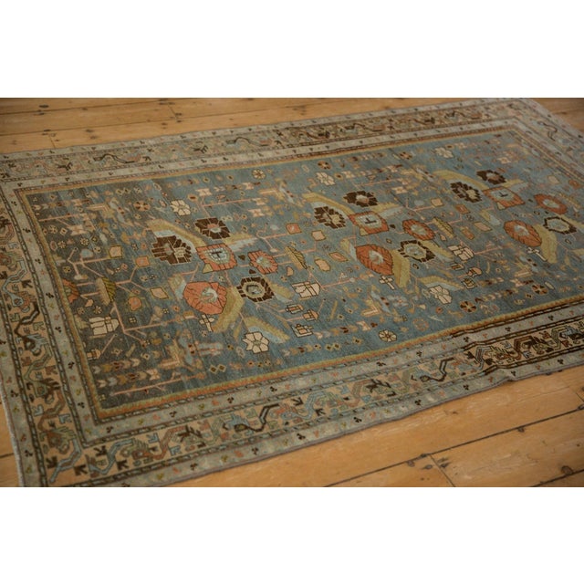 Textile 1930s Vintage Persian Malayer Triple Bouquet Wool Rug For Sale - Image 7 of 11