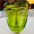 Erik H. Glund for Kosta Boda Blown Green Glass Face Sculpture For Sale - Image 10 of 10