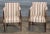 Store Item: Pair of Southwood Sheraton Tub Arm Chair Mahogany Frame Burl Maple Inlays Silk Description: Sheraton Style Tub...