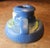 Roseville Pottery Roseville Blue Freesia Single Candle Holder For Sale - Image 4 of 9