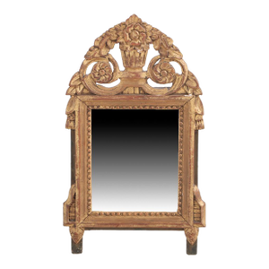 A French Louis XVI Style Carved and Giltwood Mirror, C 1810.
