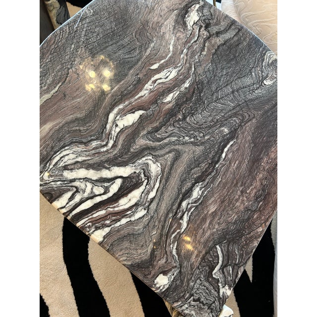 Marble “Eye” End Table Attributed to Roche Bobois For Sale In Philadelphia - Image 6 of 16