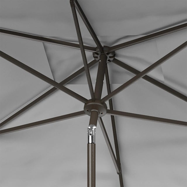 Contemporary Venice 6.5x10 Rectangle Umbrella - Gray For Sale - Image 3 of 3