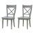 French Provincial Style Painted Dining Chairs- Set of 2 For Sale