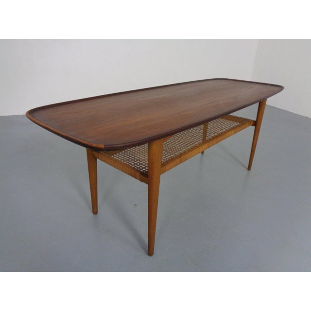 Teak and Oak Coffee Table from Børge Mogensen, Denmark, 1950s For Sale - Image 9 of 14