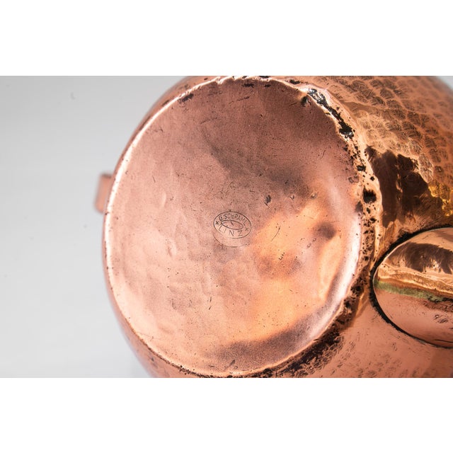 Metal Hammered Copper Watering Can, Vienna, Austria, 1920s For Sale - Image 7 of 8