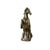 This striking statuette captures the dynamic energy of a horse in mid-rear, a powerful symbol of victory and success....
