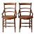 Antique Victorian Cane Seat Chairs Pair For Sale