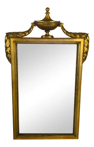 Neo-Classical Style Wood Frame Mirror