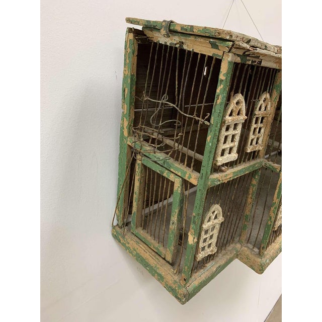 Antique Architectural Bird Cage For Sale - Image 5 of 17