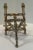 Vintage Faux Bamboo Gold Metal Petite Easel For Sale - Image 4 of 6