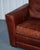 Vintage Brown Leather 2-to-3-Seater Sofa For Sale - Image 15 of 17