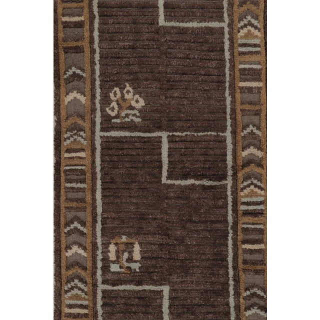 Brown Rug & Kilim’s Oversized Scandinavian Style Rug in Earthy Brown Hues For Sale - Image 8 of 10