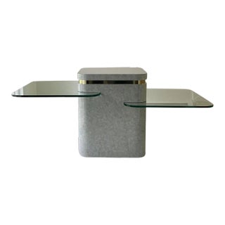 Postmodern Springer Style Tri-Level Console Table For Sale