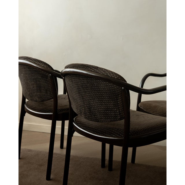 Vintage 235 F Bentwood Dining Chairs by Hartmut Lohmeyer for Thonet, 1980s, Set of 4 For Sale - Image 12 of 18