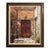Late 20th Century Signed Original Impasto Oil Painting of Mediterranean Courtyard, Clark Art Framed For Sale